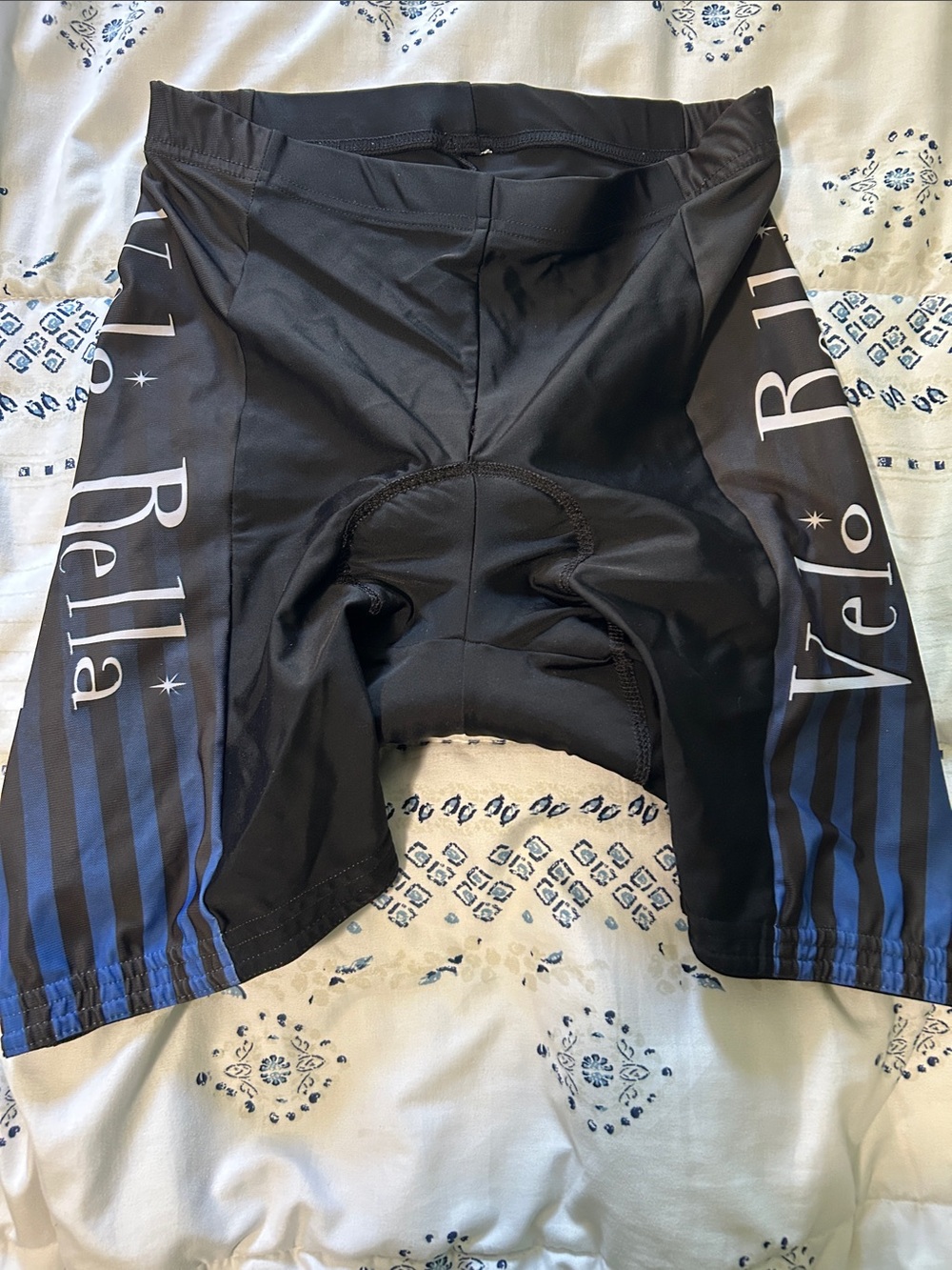Hincapie “Velo Bella” themed Black & Blue Cycling/ Triathlon Shorts- M